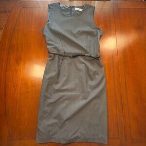 Calvin Klein Gray Dress w/Belt Size 12